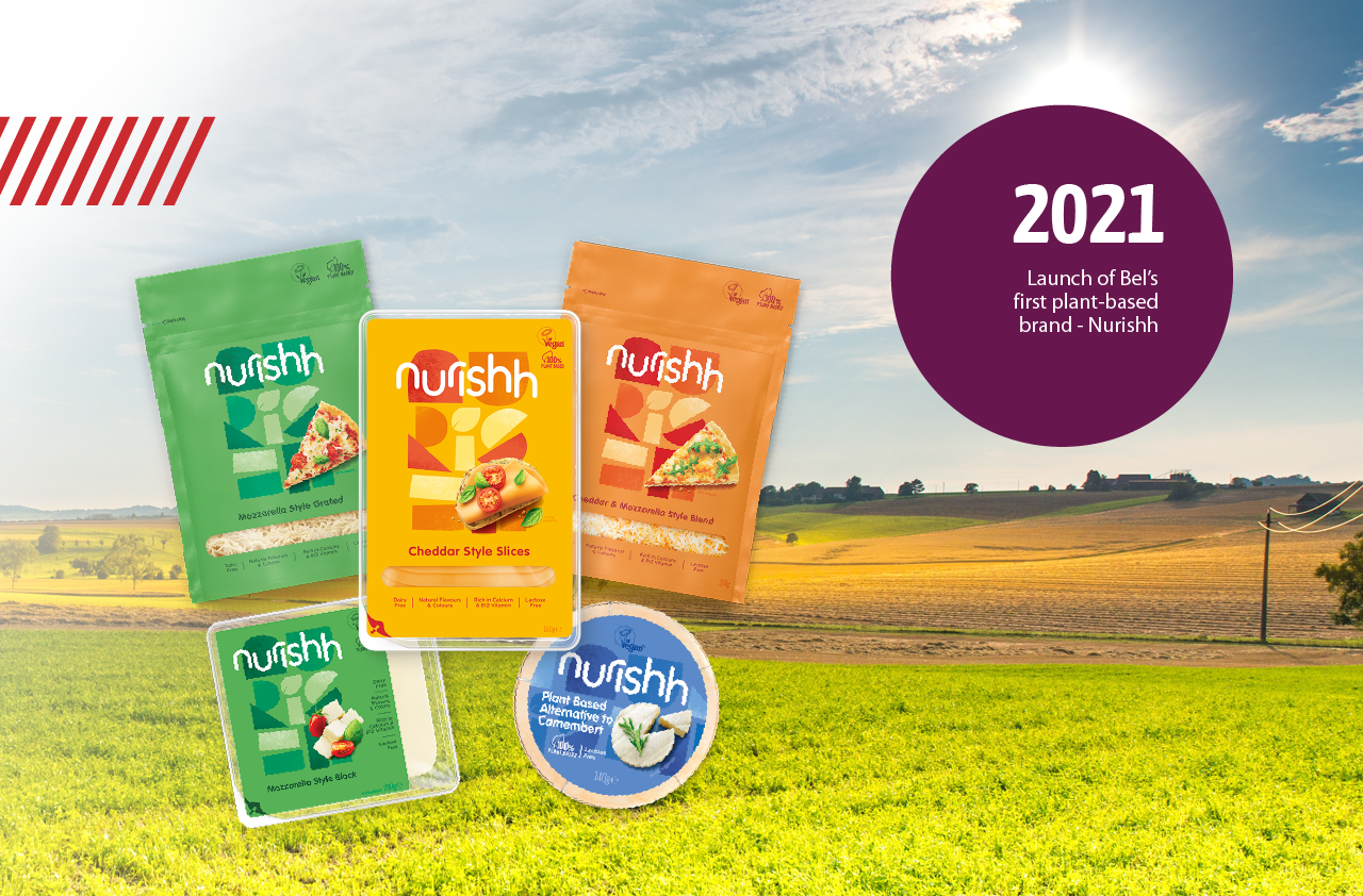 2021: Launch of Nurishh - Bel's first plant-based brand.